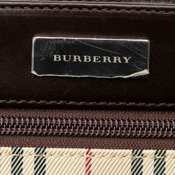 Burberry Nova Check Shoulder Bag Beige Multicolor Canvas Leather Women's BURBERRY