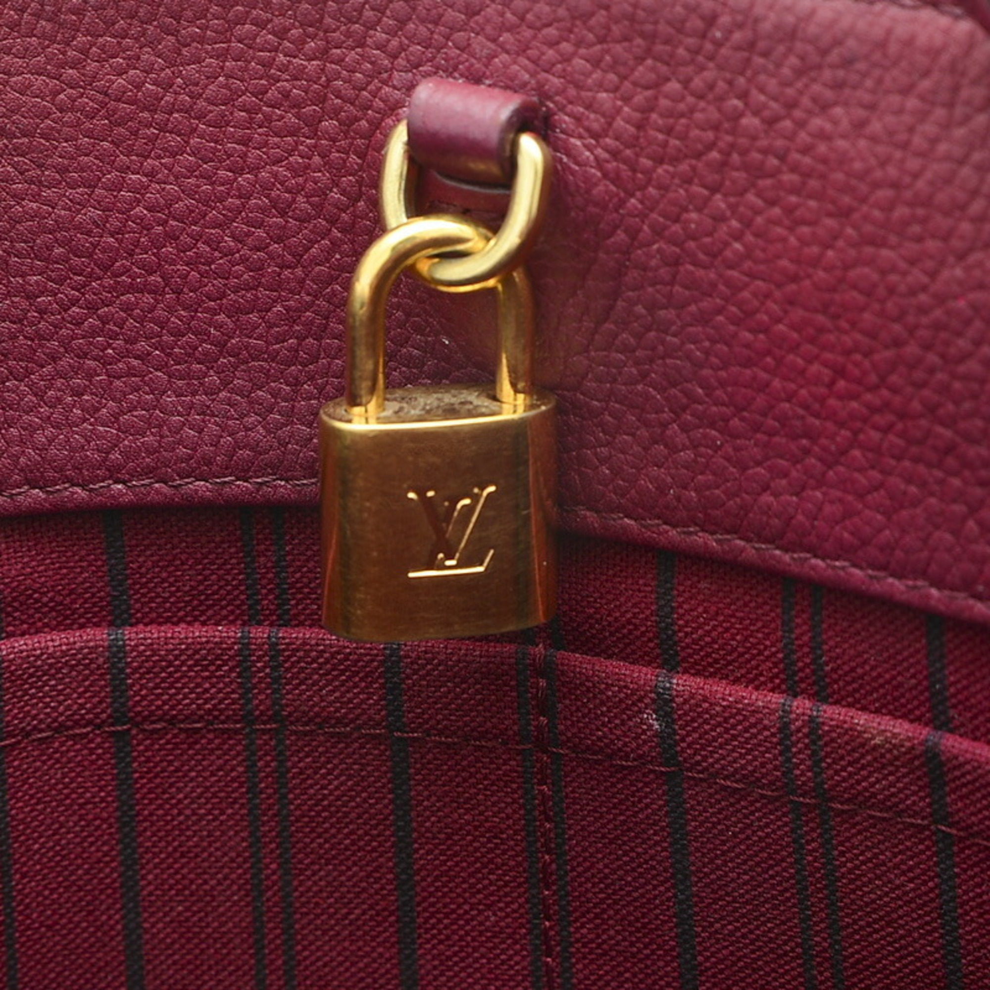 Louis Vuitton Monogram Empreinte Montaigne MM Bag Aurore M41196