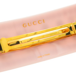 Gucci Rhinestone Barrette Hair Clip Pink