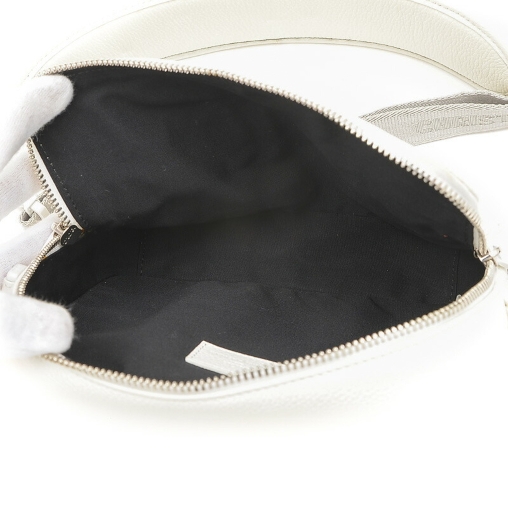 Christian Dior Dior Safari Daniel Arsham Shoulder Bag Leather White 1SFP0101YWM