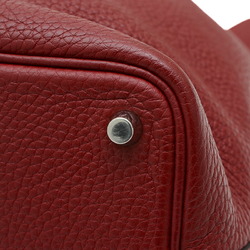 Hermes Picotin Lock PM 18 Handbag Taurillon Rouge Grenat X Engraved No Key or Padlock