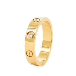 Cartier Love Ring 1P Diamond K18YG #50 B40561