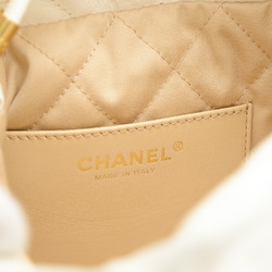 Chanel 22 Chain Shoulder Bag Calfskin White AS3980