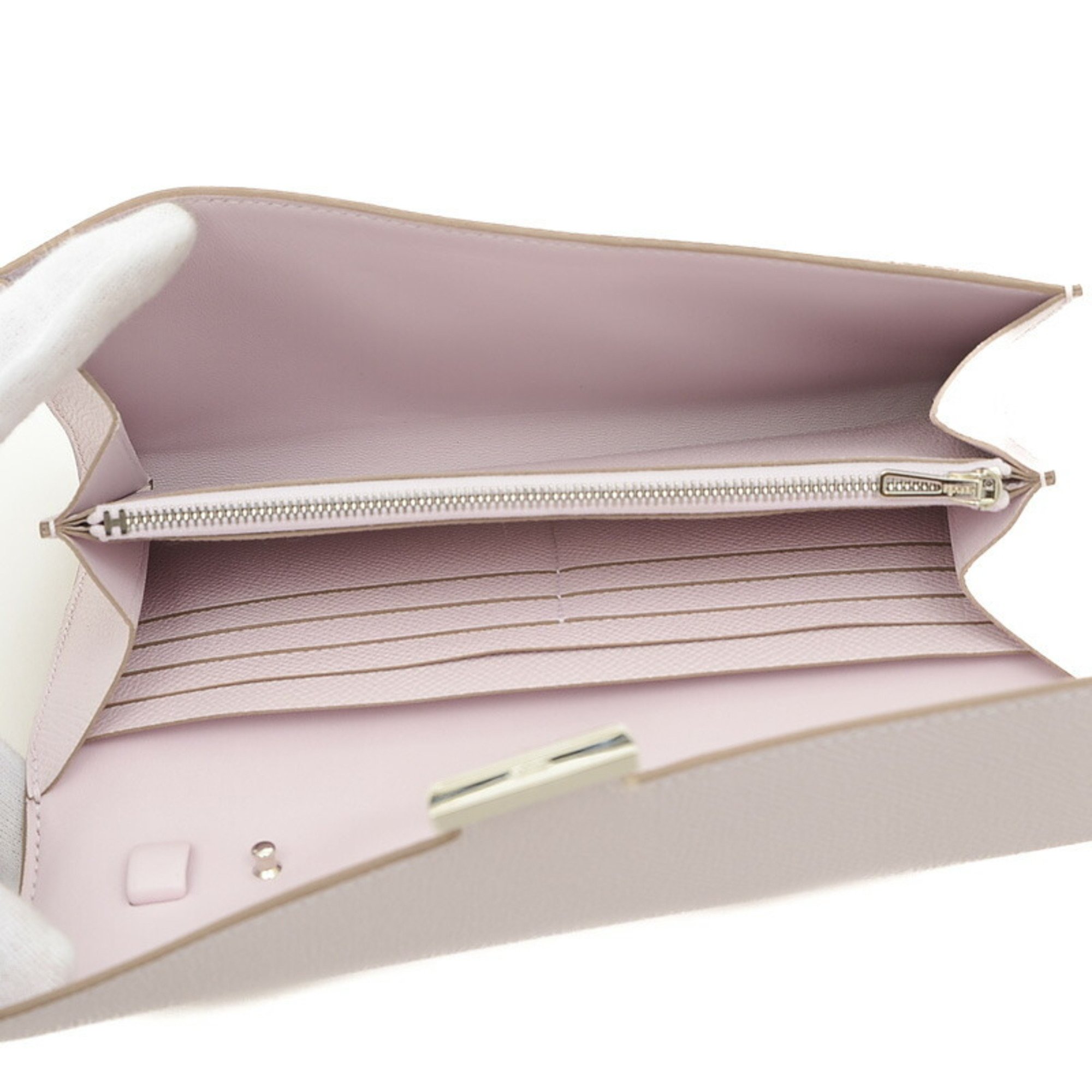 Hermes Constance To-Go Wallet Epson Mauve Pale B Stamp