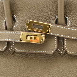 Hermes Birkin 25 Handbag Togo Etoupe B Stamp