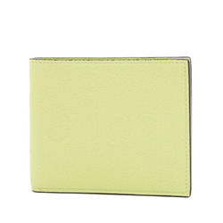Gucci embossed bi-fold wallet in pastel green leather 658681