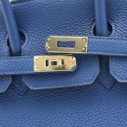 Hermes Birkin 25 Handbag Togo Blue France Z Stamp
