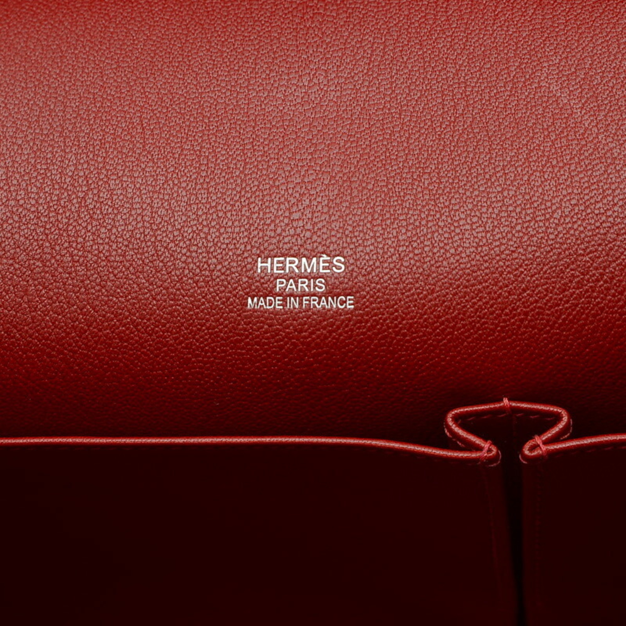 Hermes Gypsiere 34 Shoulder Bag Fjord Rouge vif Q Stamp