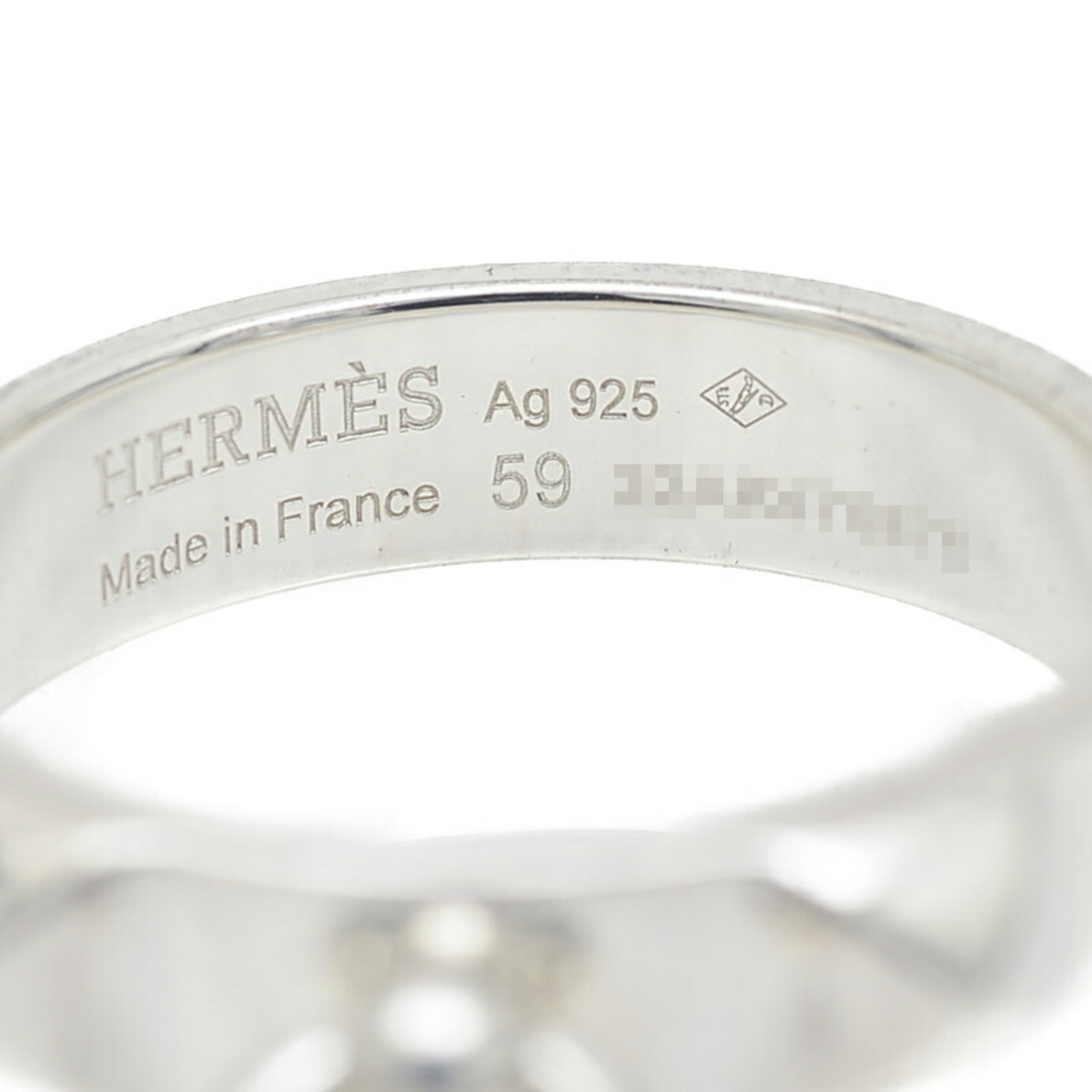 Hermes Collier de Chien Ring Silver SV925 #59