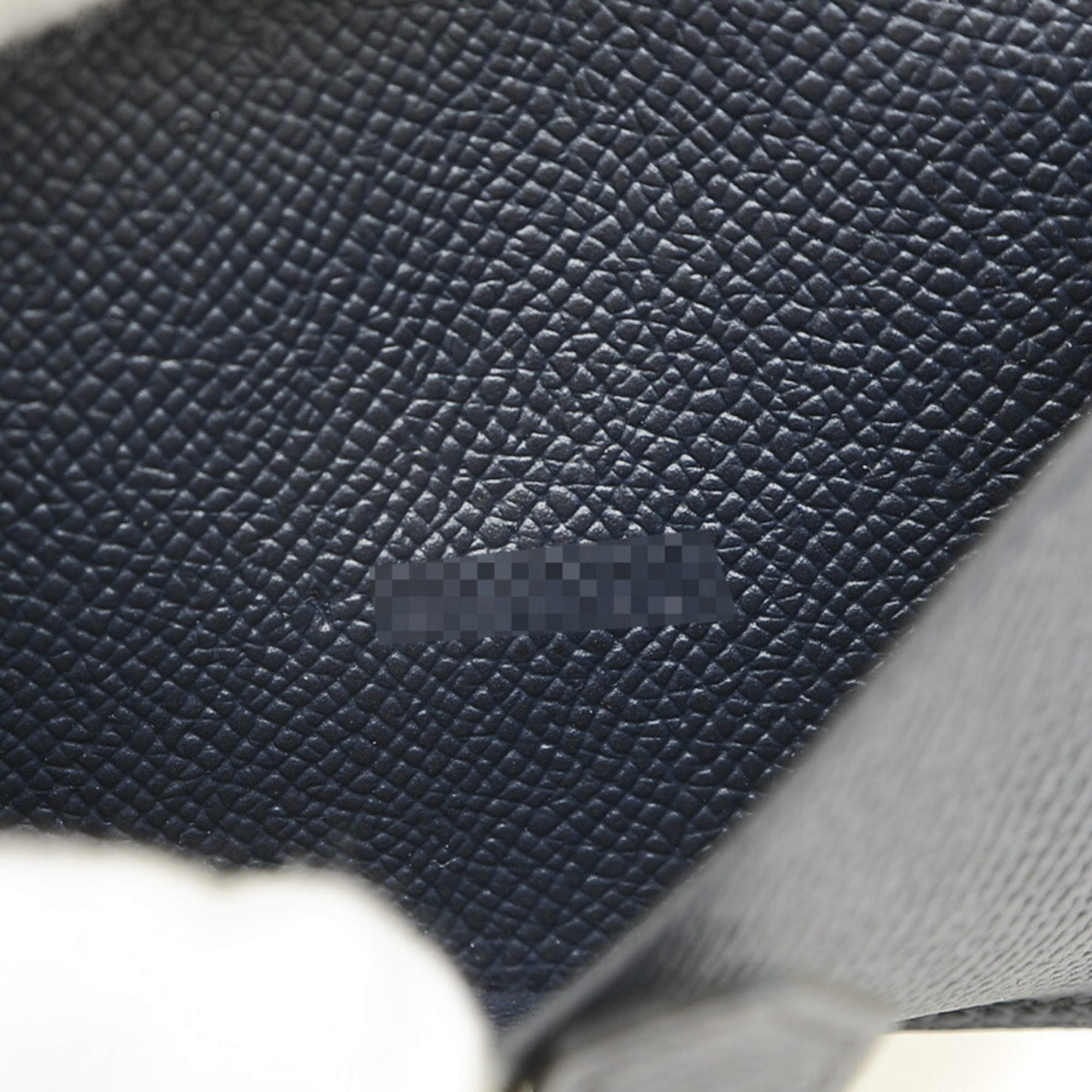 Hermes Bearn Bi-fold Wallet Epson Blue Indigo Y Stamp