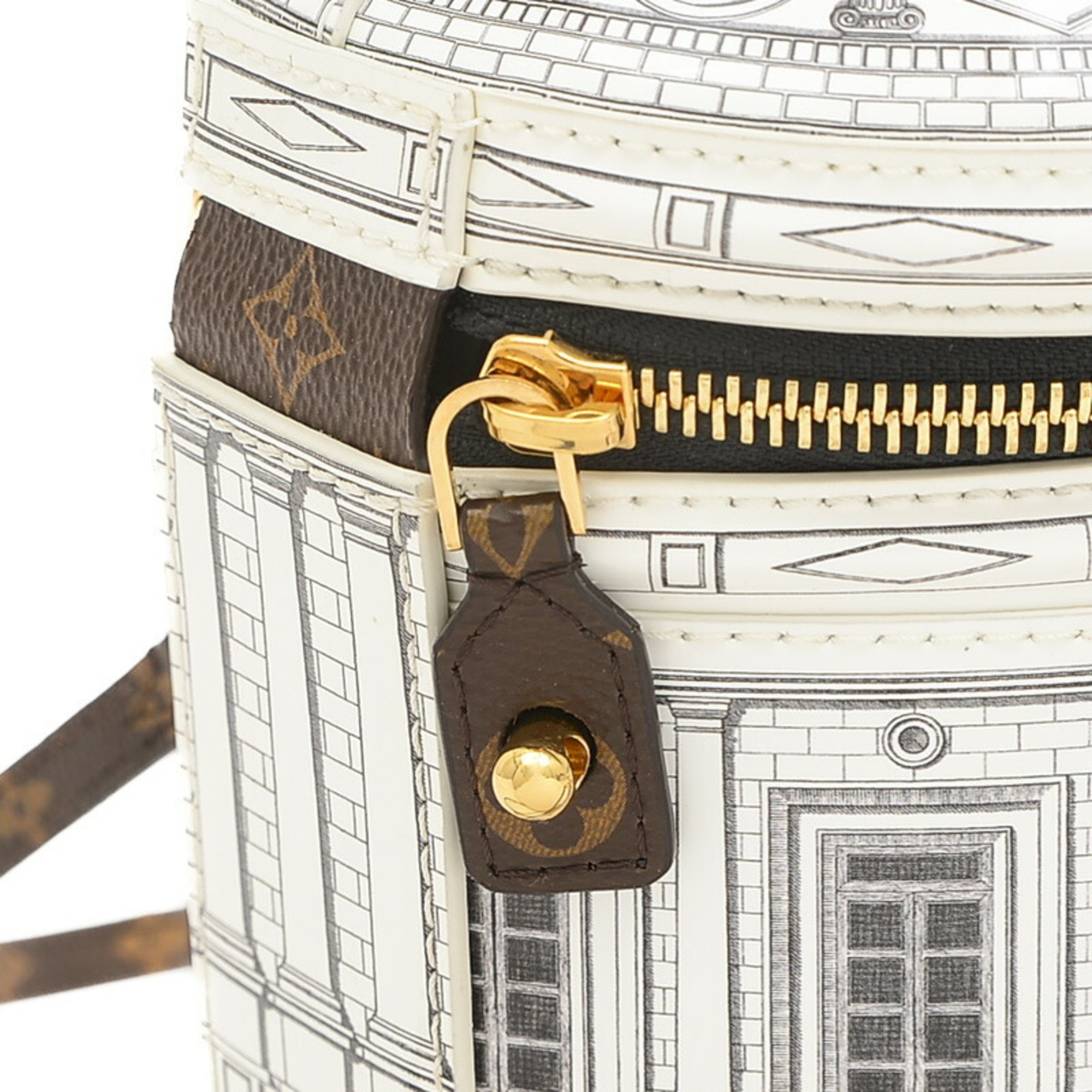 Louis Vuitton Fornasetti Collaboration Cannes Shoulder Bag Patent Leather M59143