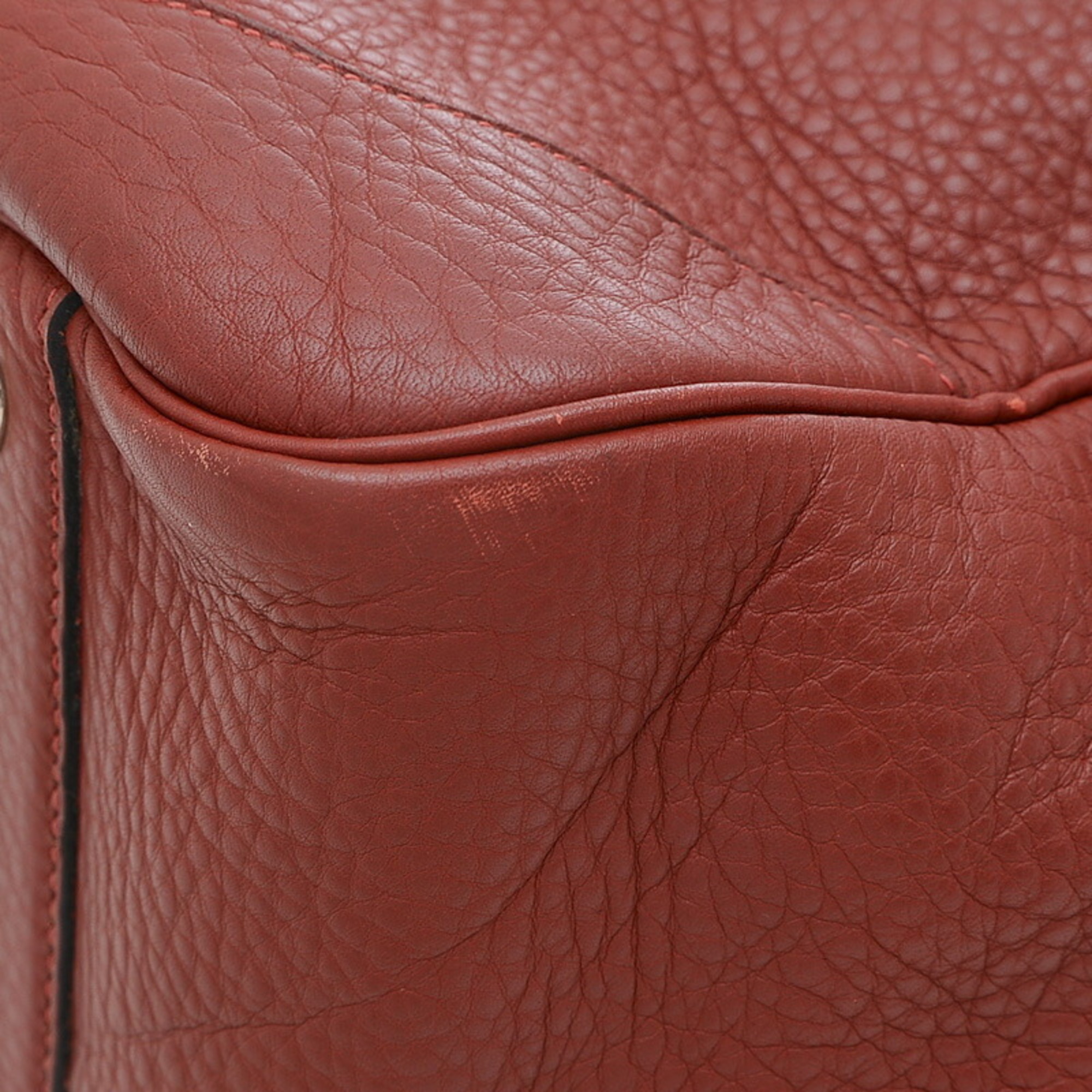 Hermes Victoria 50 Handbag Taurillon Clemence Rouge H □D stamp