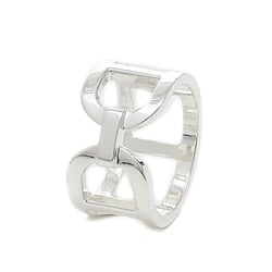 Hermes Ever Chaine d'Ancre Ring Silver SV925 #50