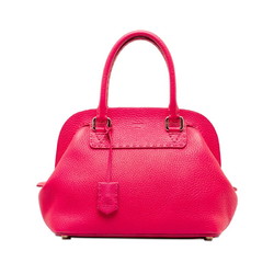 FENDI Selleria Adele Handbag 8BN255 Pink Leather Women's