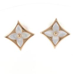 Louis Vuitton Puce Star Blossom Nacle Q96426 K18PG Earrings Shell Box Certificate Total weight approx. 4.0g Similar