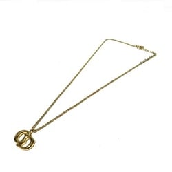 Christian Dior CD Gold Accessories Necklace Earrings Women's