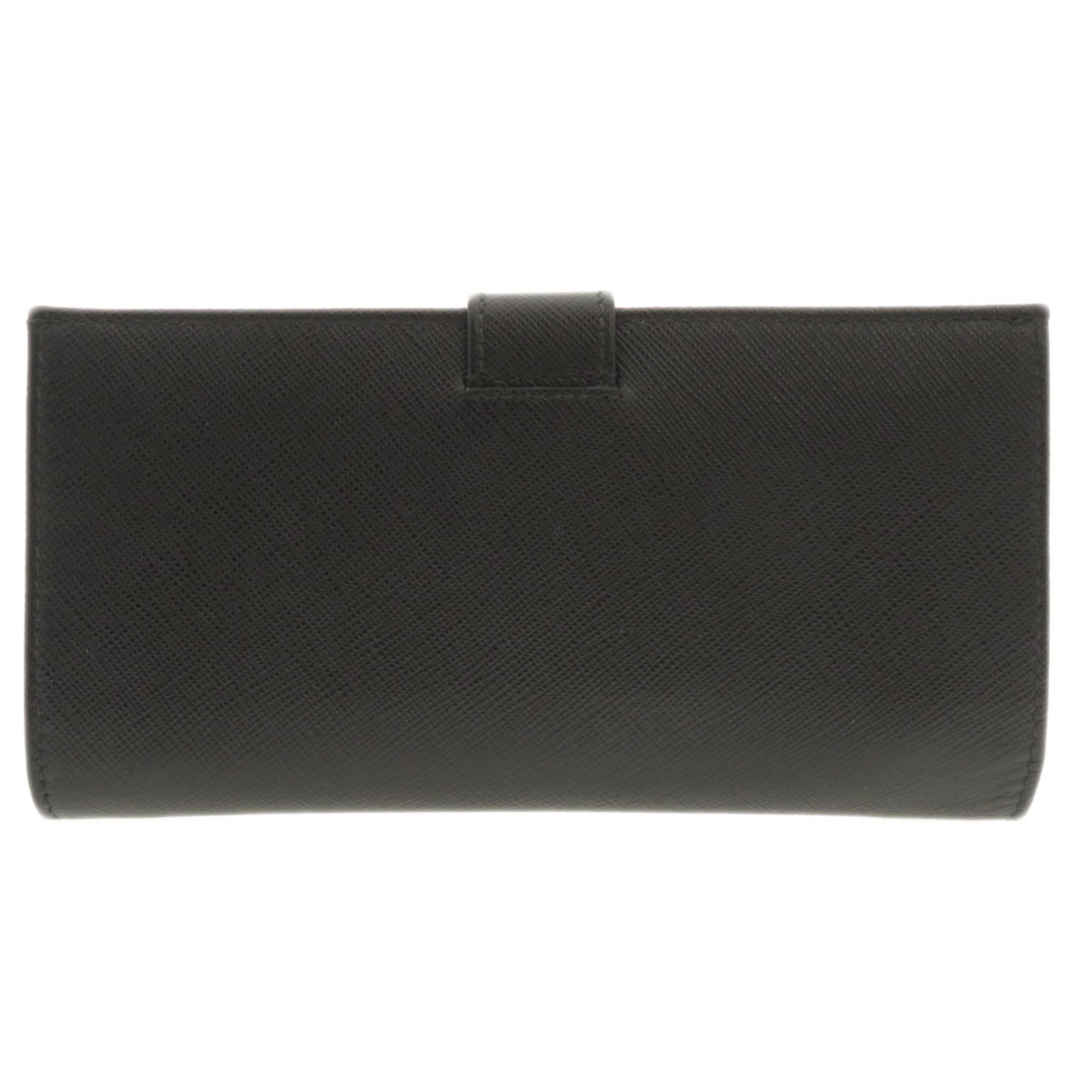 PRADA 1MV025 motif long wallet leather women's