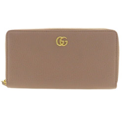 GUCCI 456117 GG Marmont Long Wallet Calf Leather Women's