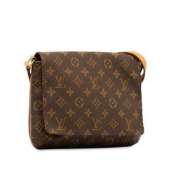 Louis Vuitton Monogram Musette Tango Short Shoulder Bag M51257 Brown PVC Leather Women's LOUIS VUITTON