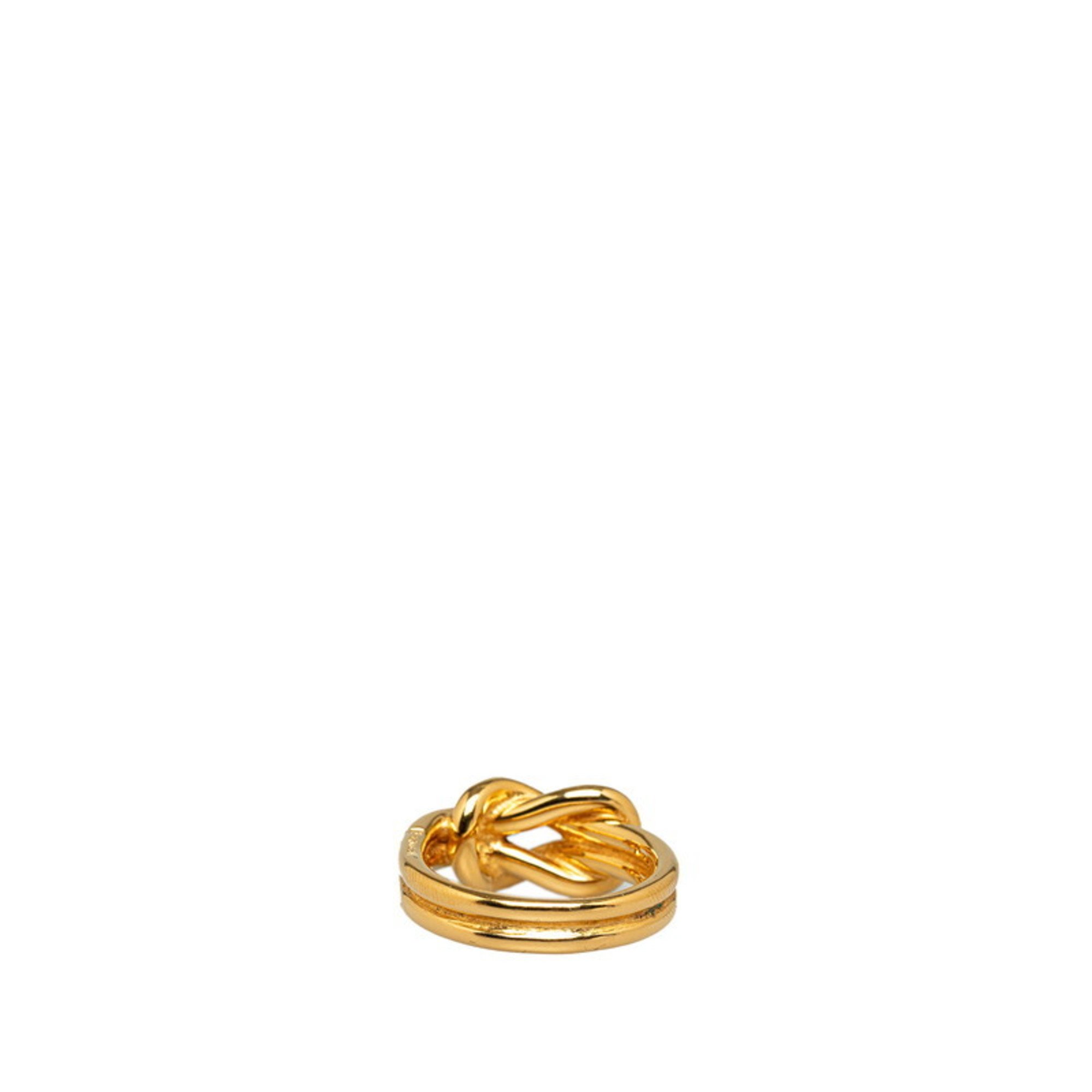 Hermes Atame Scarf Ring Gold Plated Women's HERMES