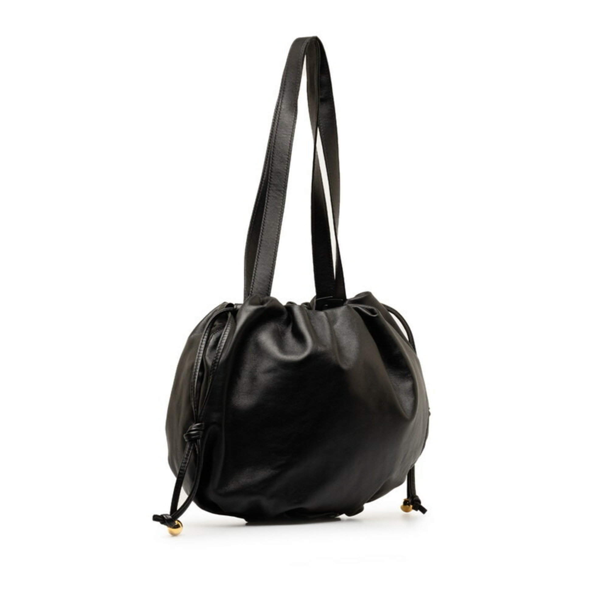 Bottega Veneta Medium The Valve Handbag Tote Bag Black Leather Women's BOTTEGAVENETA