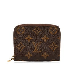 Louis Vuitton Monogram Zippy Coin Purse Case M60067 Brown PVC Leather Women's LOUIS VUITTON
