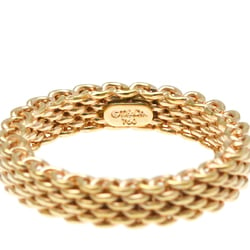 Tiffany Somerset Mesh Ring Pink Gold (18K) Fashion No Stone Band Ring Pink Gold