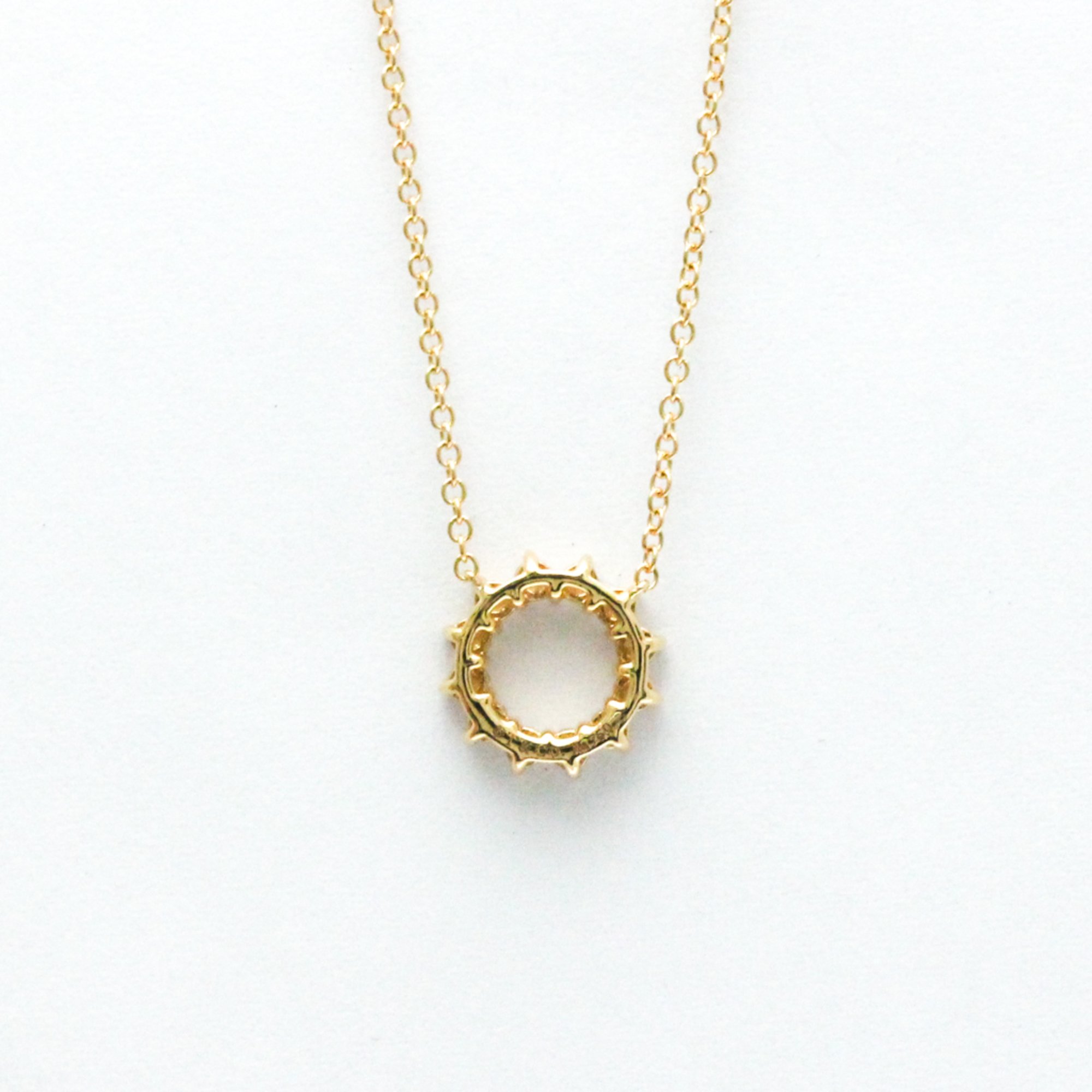 Tiffany Open Circle Necklace Pink Gold (18K) Diamond Men,Women Fashion Pendant Necklace (Pink Gold)