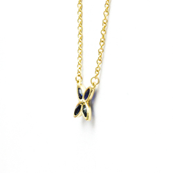 Tiffany Victoria Blue Sapphire Necklace Yellow Gold (18K) Sapphire Men,Women Fashion Pendant Necklace (Gold)