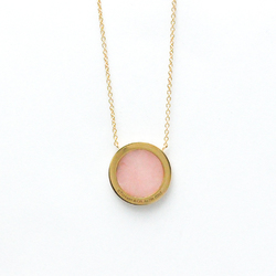 Tiffany T-circle Diamond Shell Necklace Pink Gold (18K) Diamond,Shell Men,Women Fashion Pendant Necklace (Pink Gold)