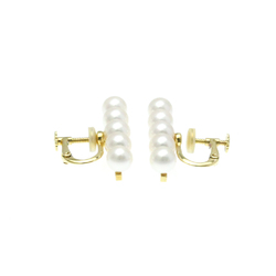 Tasaki Balance Pearl Yellow Gold (18K) Clip Earrings Gold
