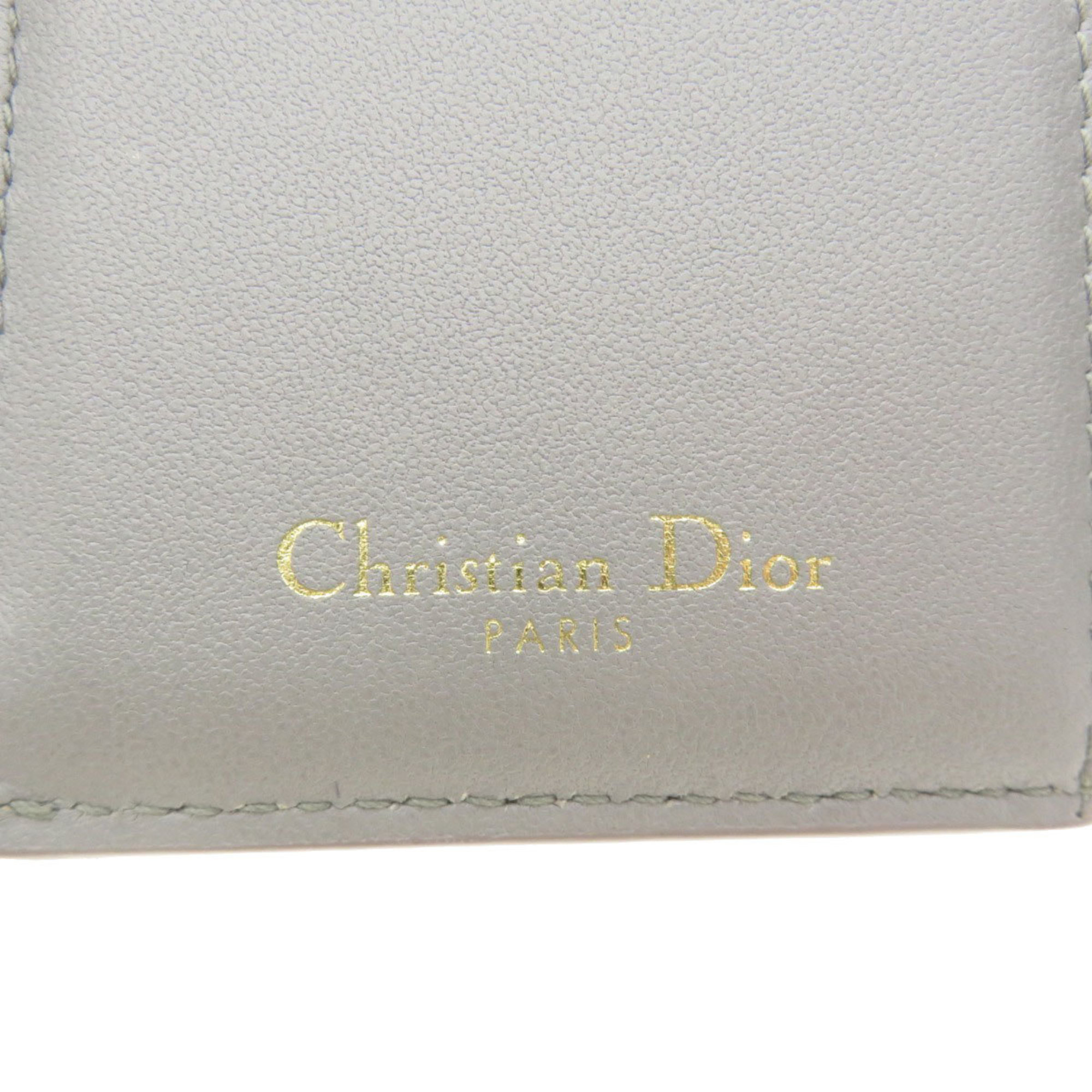 Christian Dior Motif Wallet Bi-fold Calfskin Women's CHRISTIAN DIOR