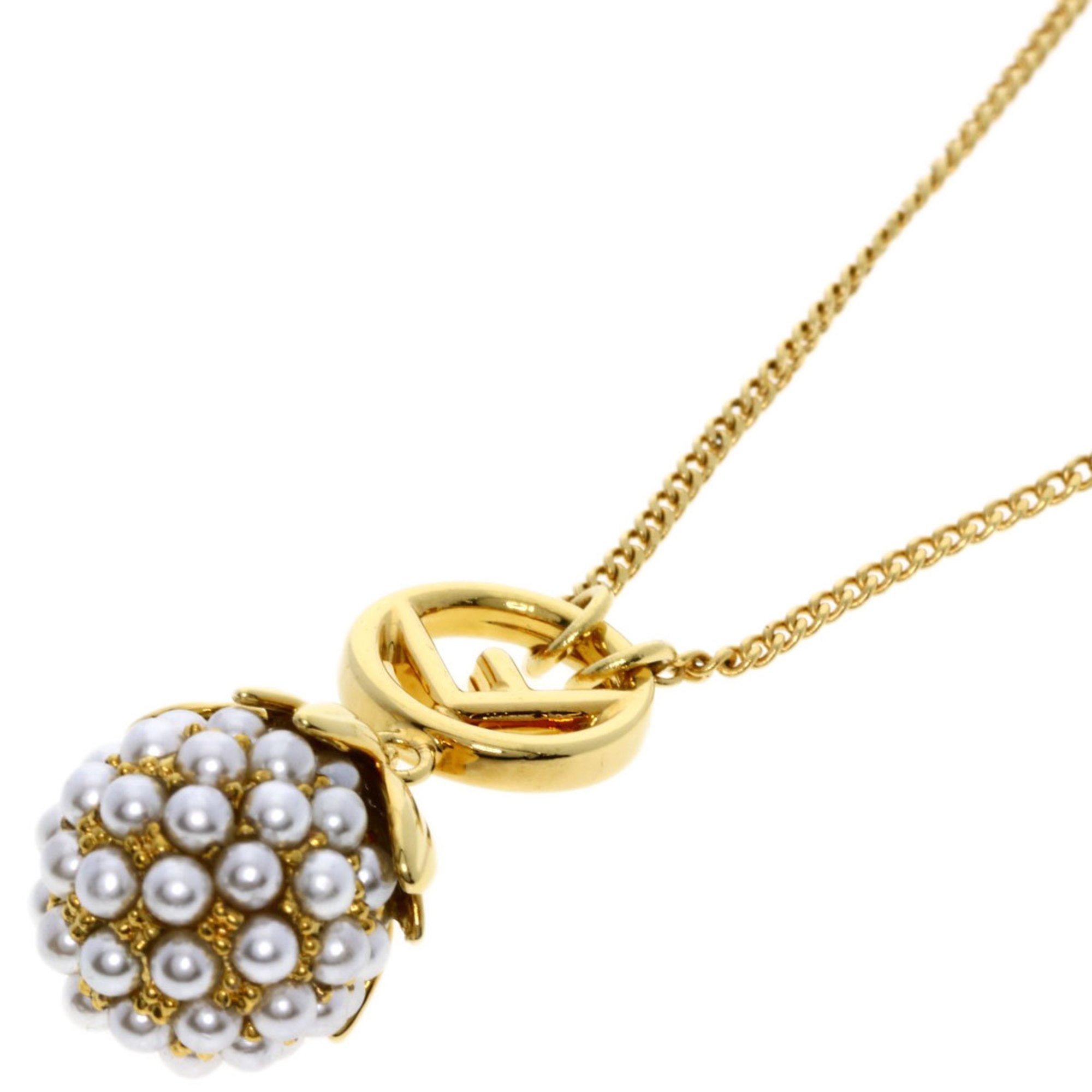 FENDI Fruit Motif Faux Pearl Necklace for Women