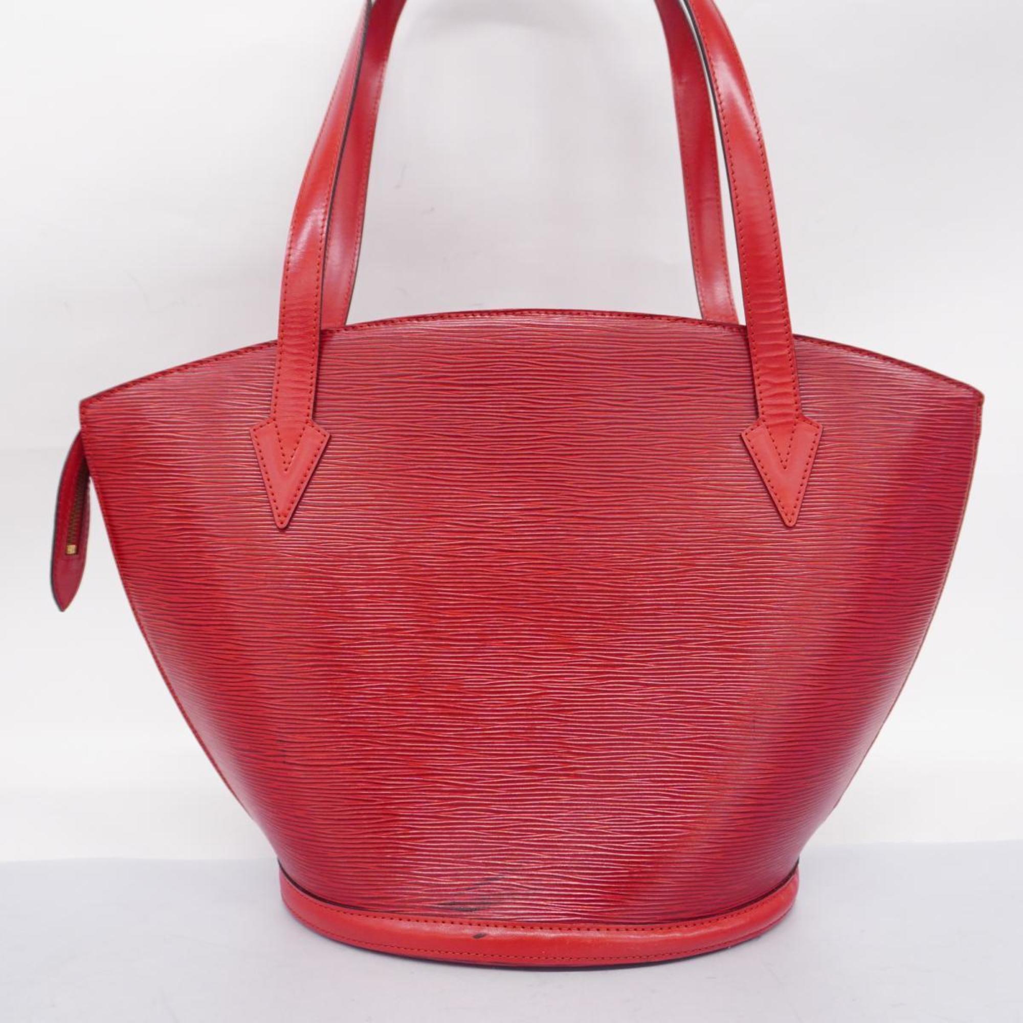 Louis Vuitton Shoulder Bag Epi Saint Jacques M52267 Castilian Red Women's