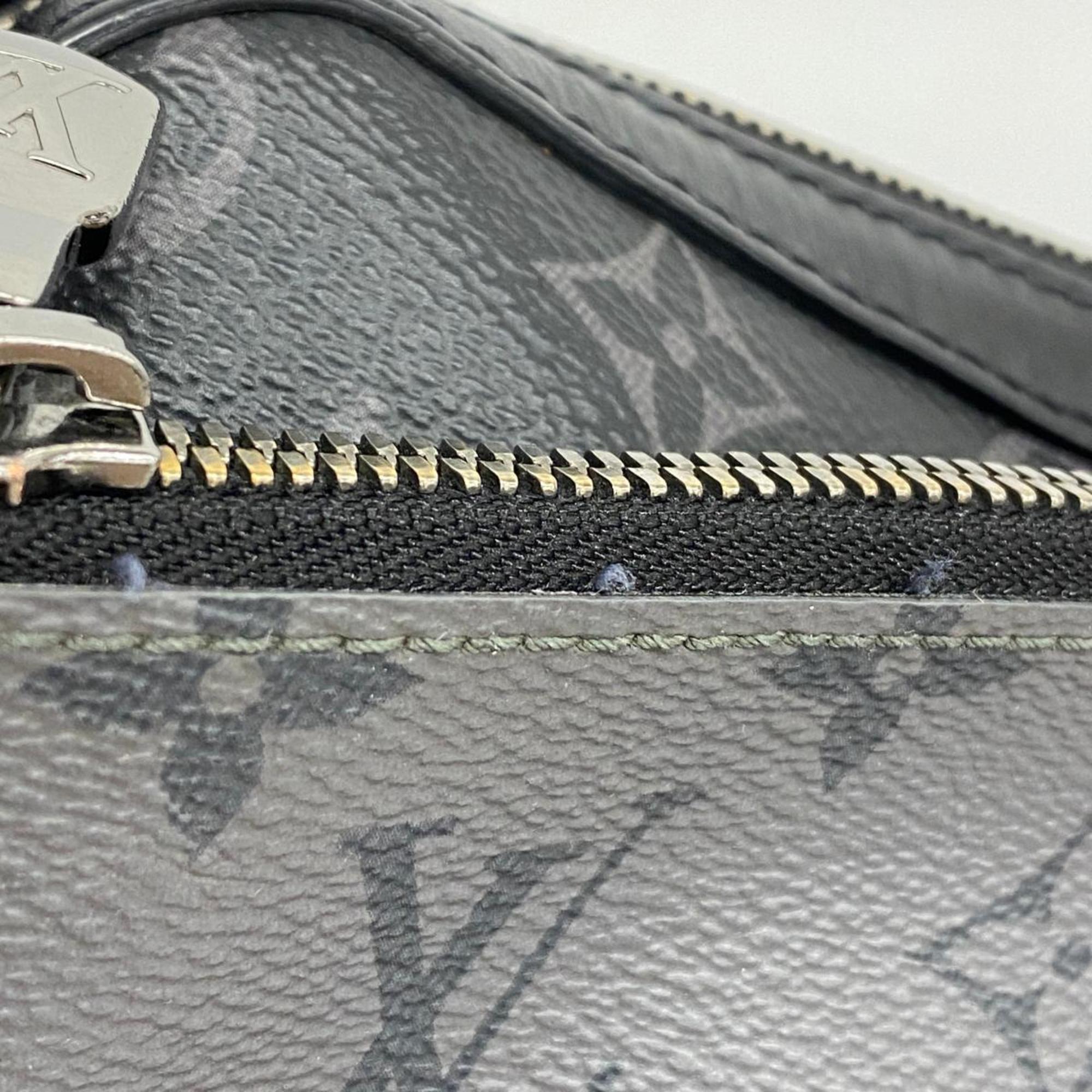 Louis Vuitton Shoulder Bag Monogram Eclipse Reverse Trio M69443 Black Grey Men's