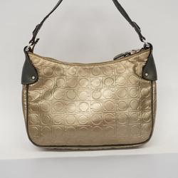 Salvatore Ferragamo Handbag Gancini Leather Brown Women's