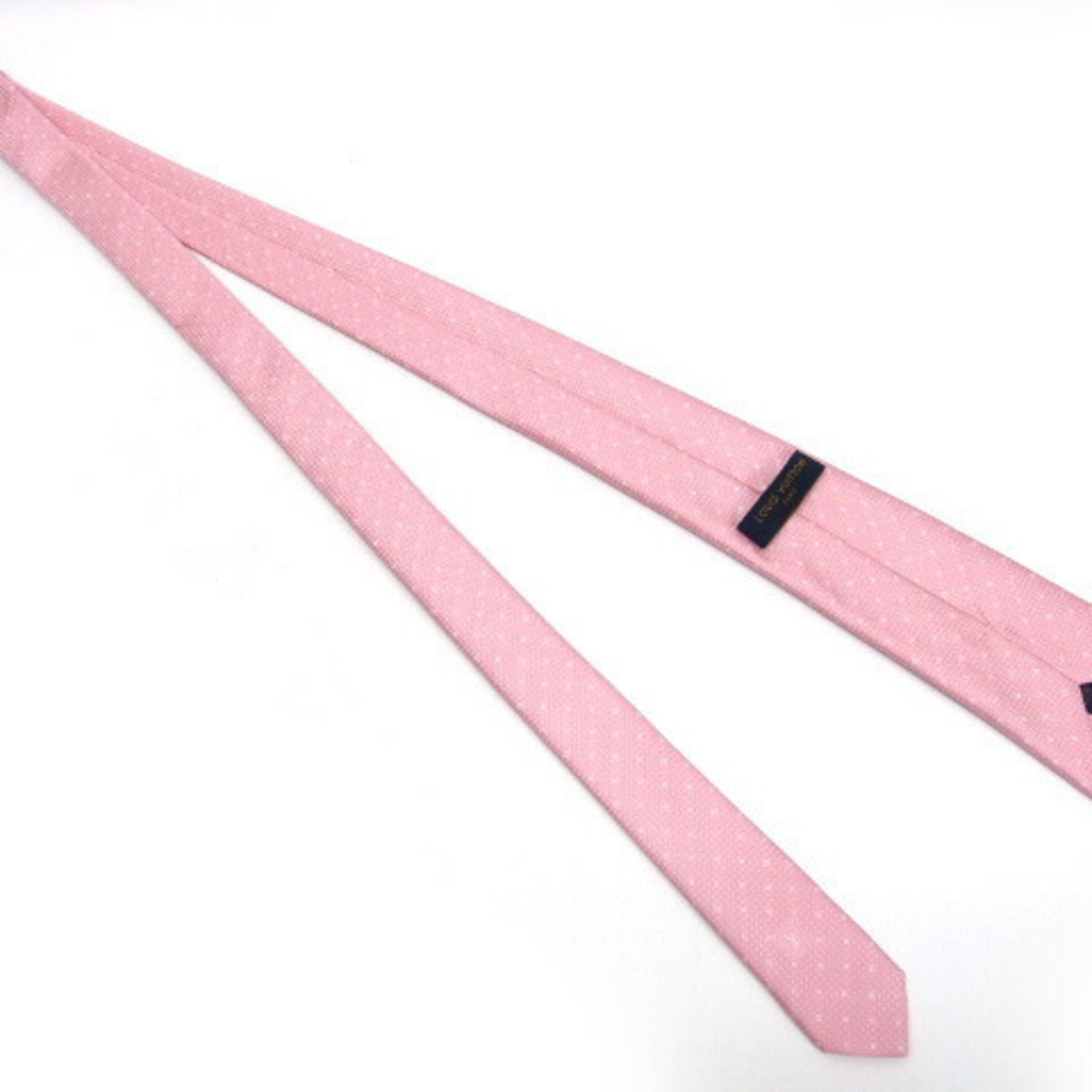 Louis Vuitton Cravate Monogram Pied de Pour Tie Light Pink