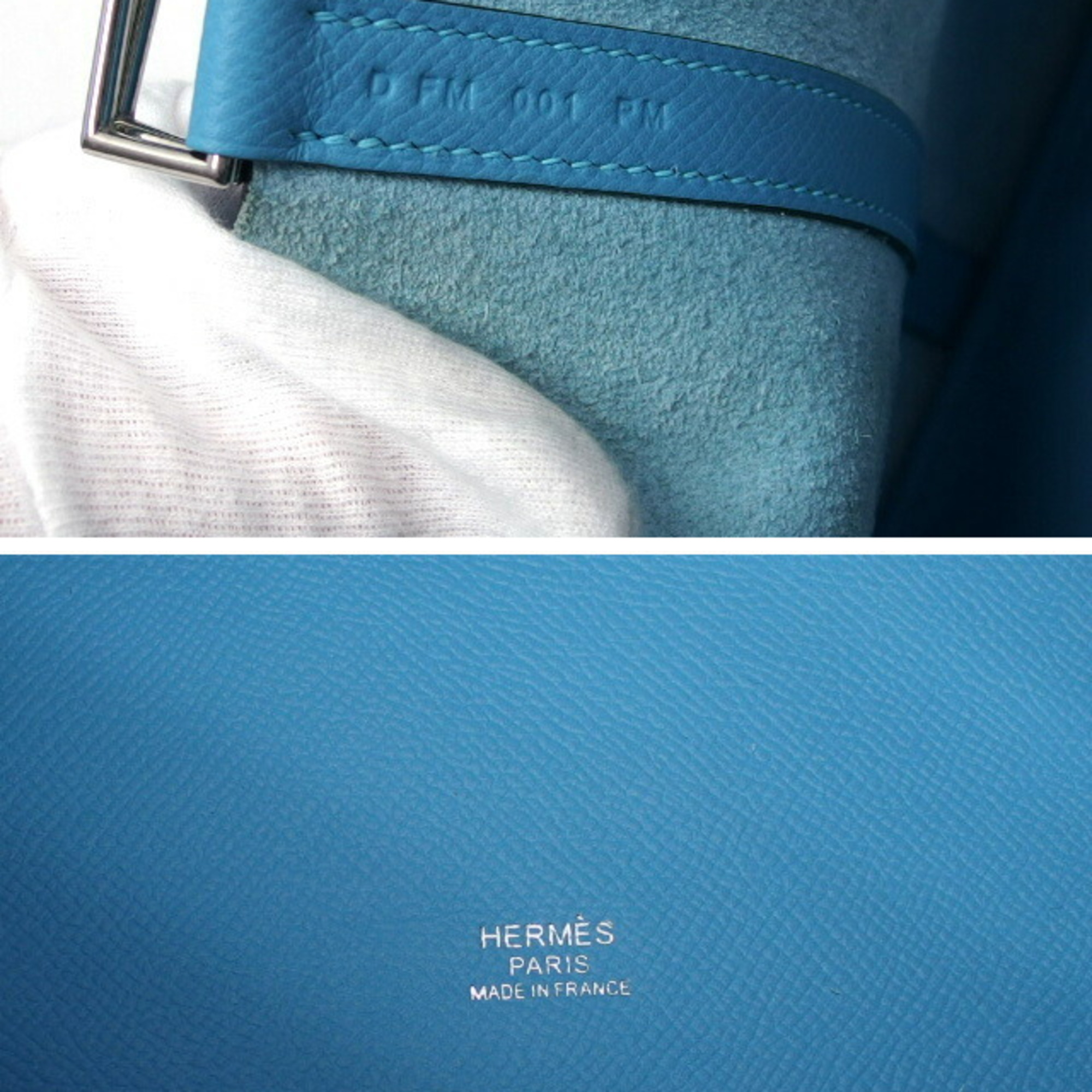 Hermes Picotin Lock MM Epsom Leather Blue Noir (light blue) handbag
