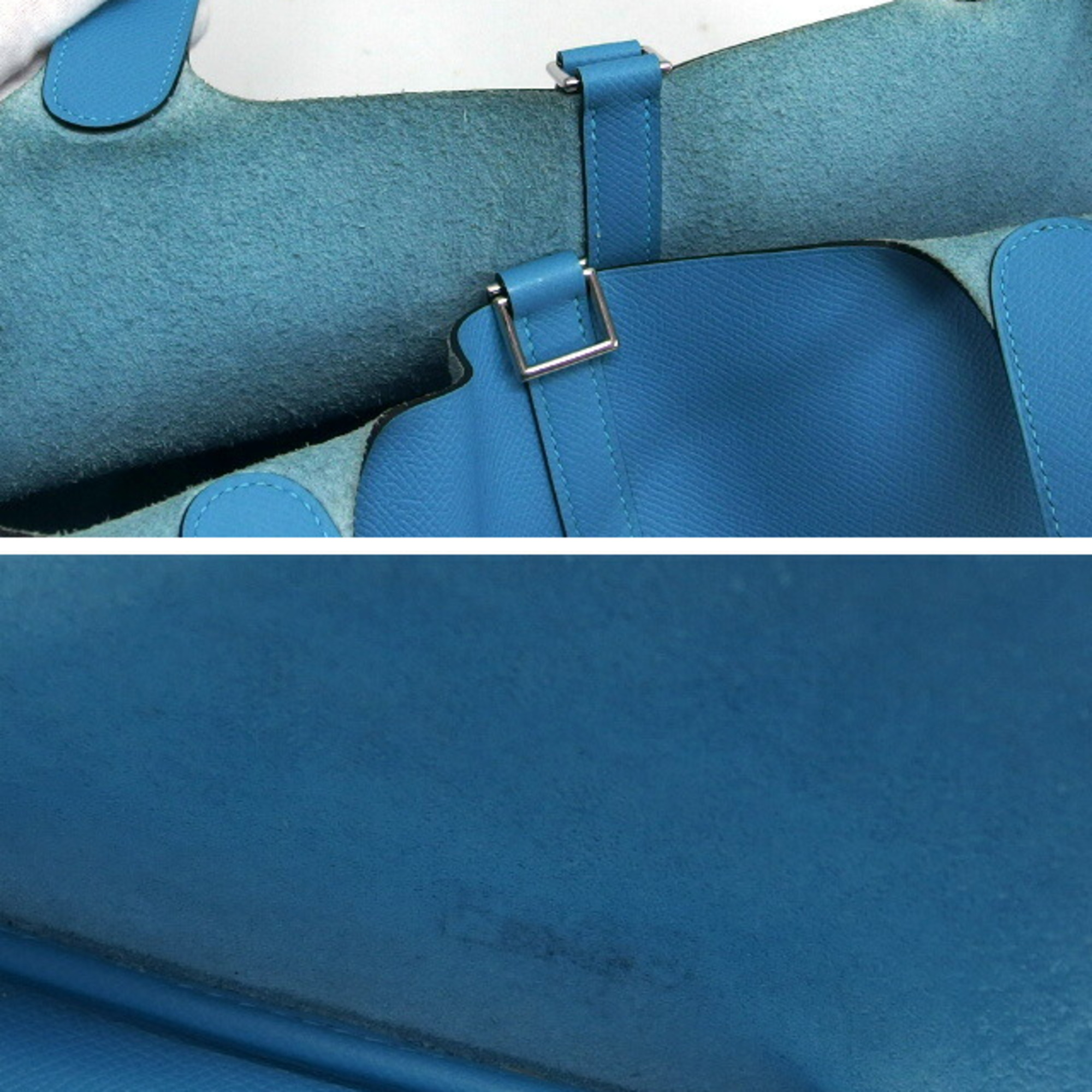 Hermes Picotin Lock MM Epsom Leather Blue Noir (light blue) handbag