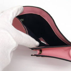 Fendi Bi-fold Compact Wallet Micro Pink x Multicolor
