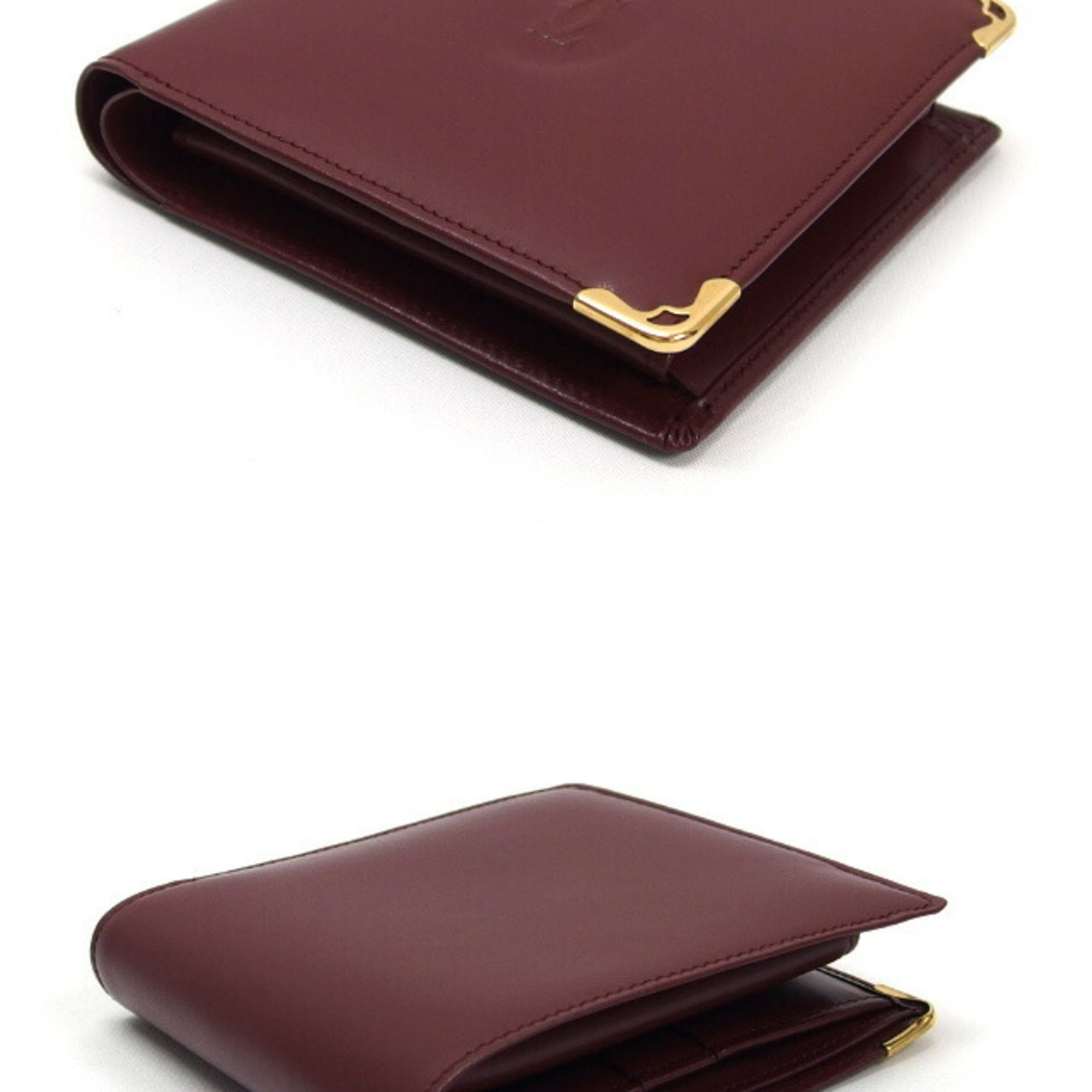 Cartier Must de Line Bi-fold Wallet Bordeaux