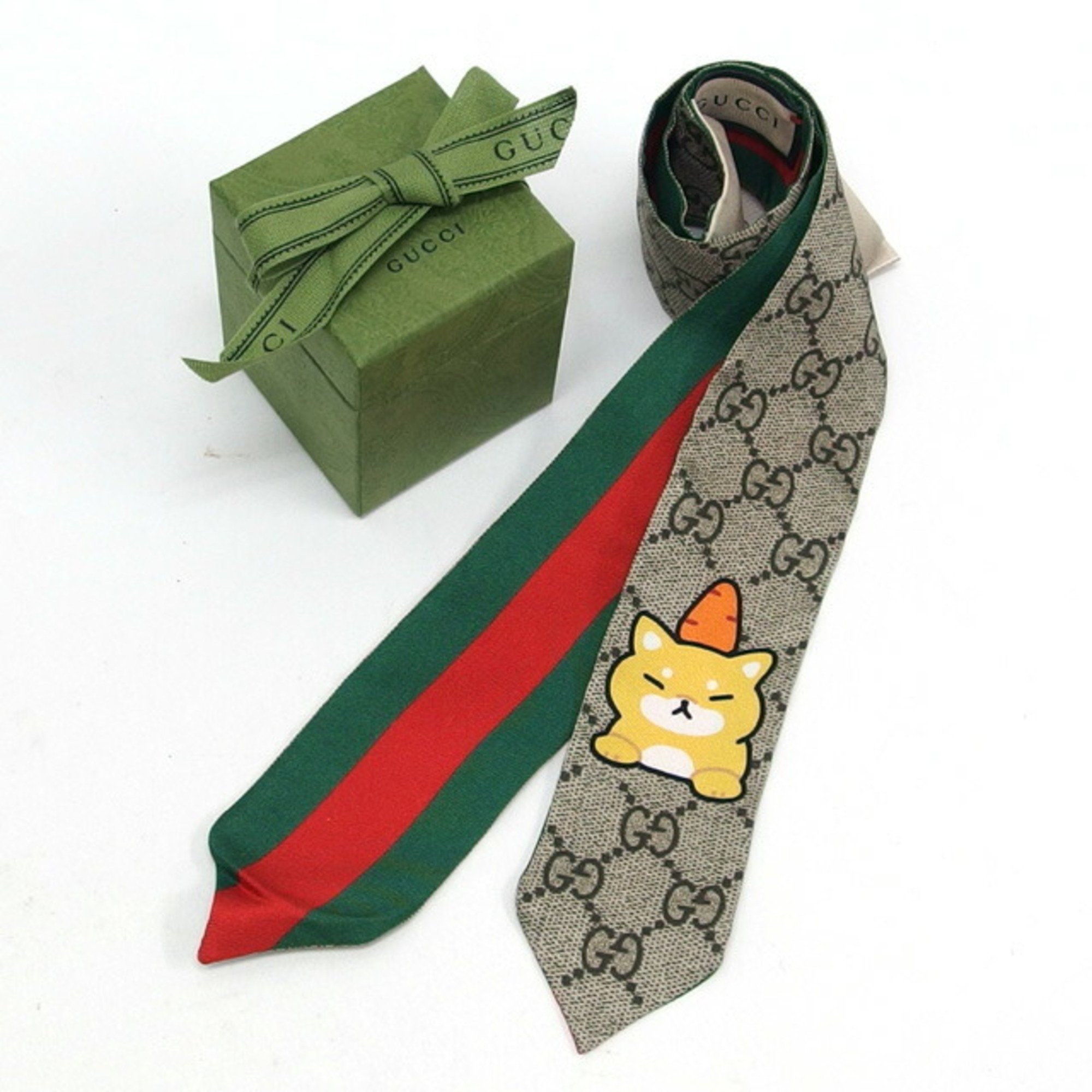 Gucci GG pattern Sherry line neck bow