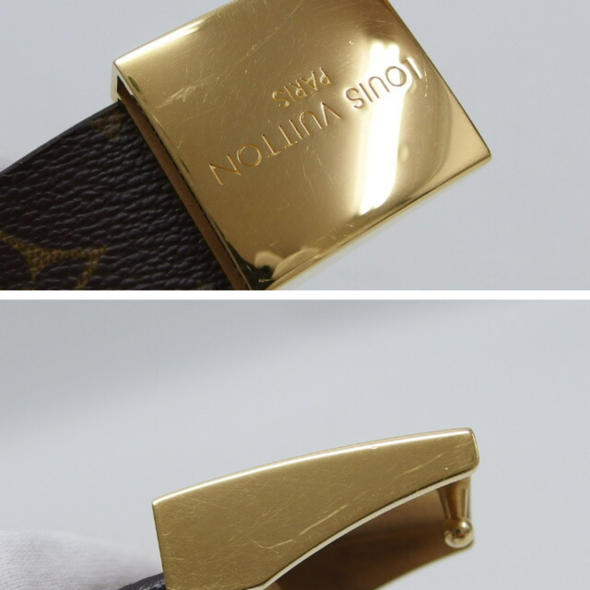 Louis Vuitton Monogram Ceinture Carre Belt Size 80