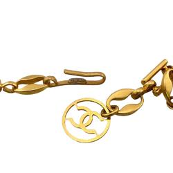 CHANEL Chanel 01C Flower Necklace Gold Women's