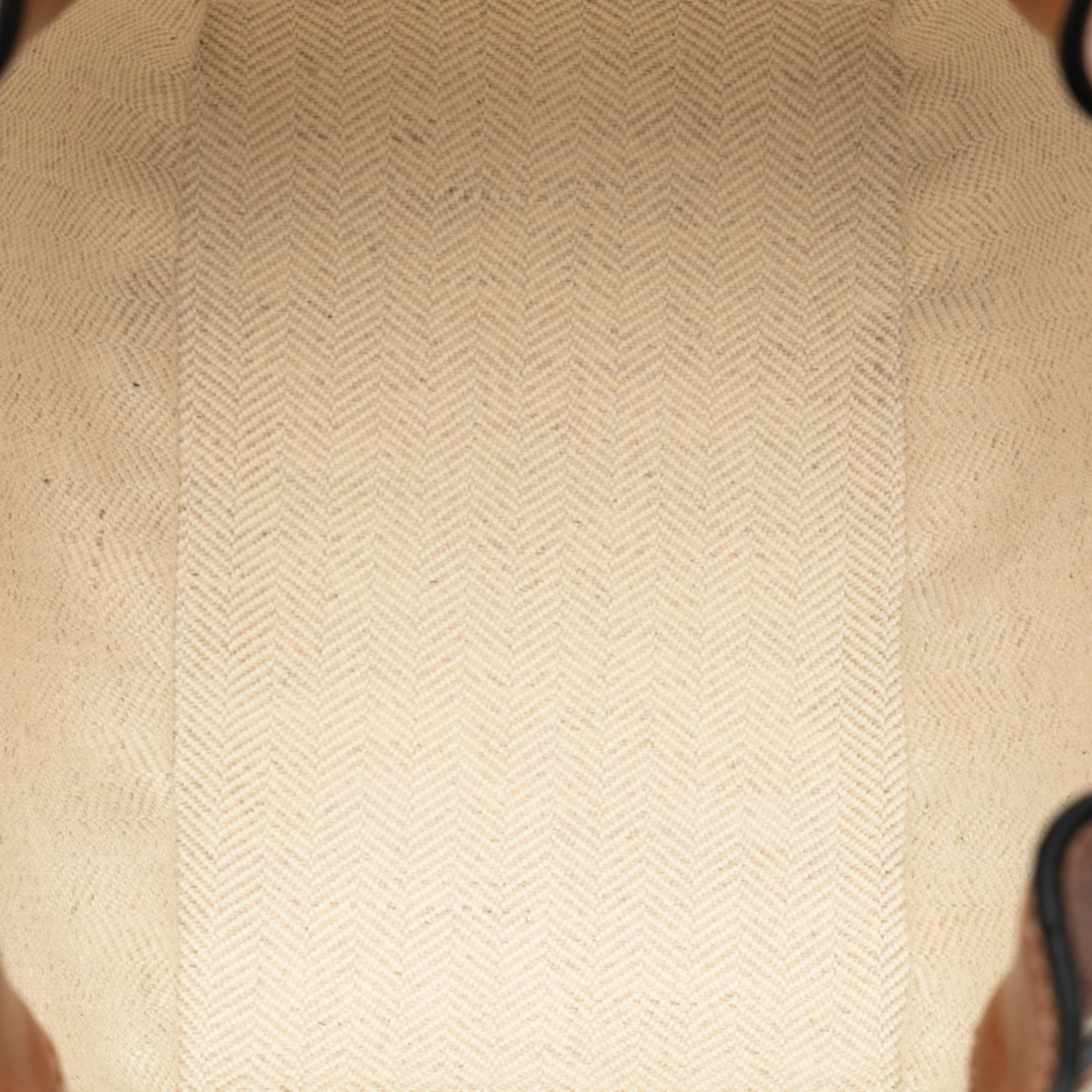 LOEWE Hammock Shoulder Bag Handbag Brown Beige Canvas Leather Women's