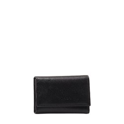 Prada Saffiano 6-ring key case M25U Black leather Women's PRADA