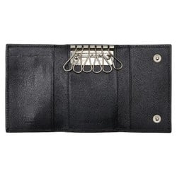 Prada Saffiano 6-ring key case M25U Black leather Women's PRADA