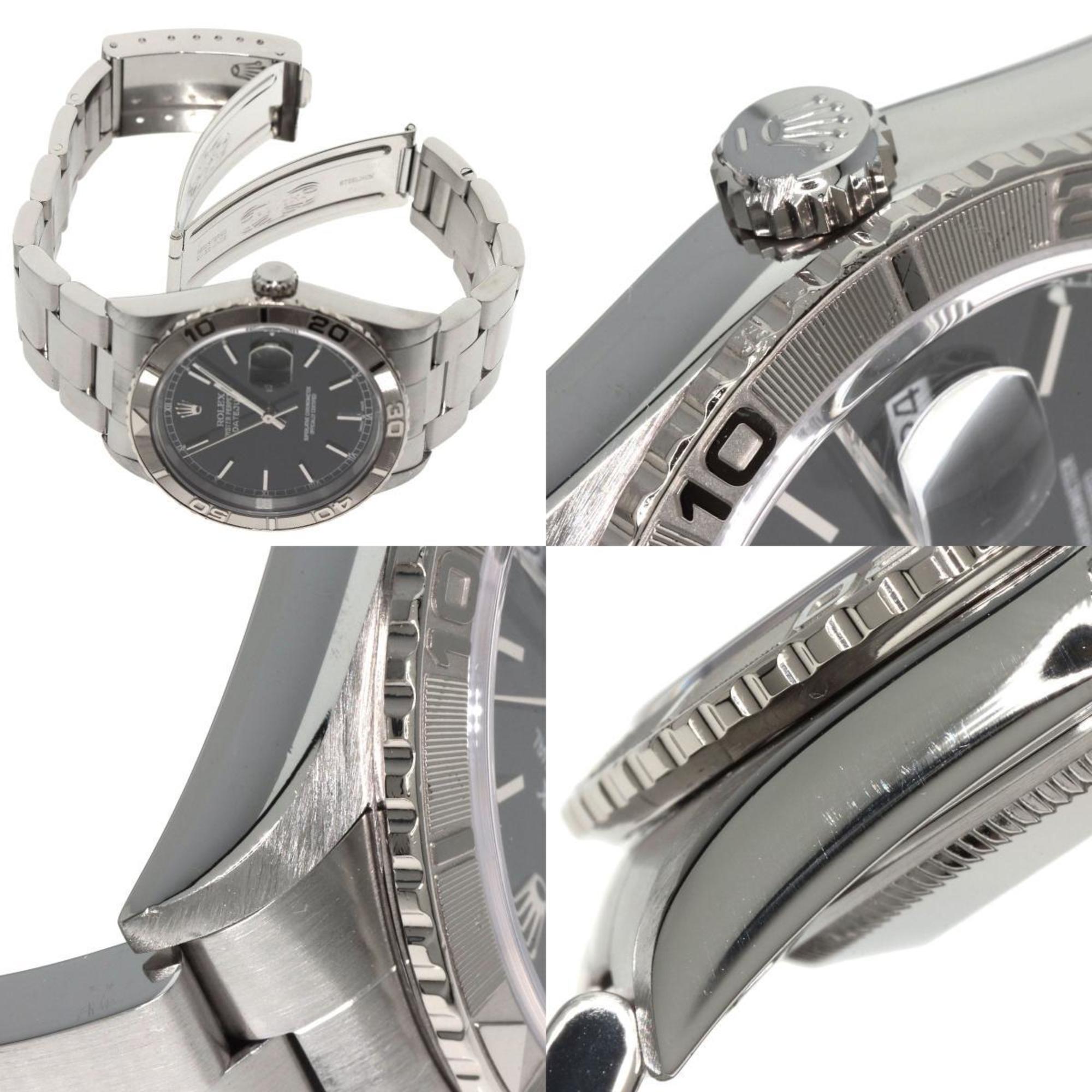 Rolex 16264 Thunderbird Black Watch Stainless Steel/SS Men's ROLEX