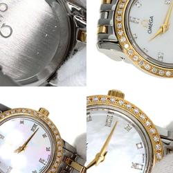 OMEGA 4375.95 Devil Bezel Diamond Watch Stainless Steel/SSxK18YG/Diamond Ladies