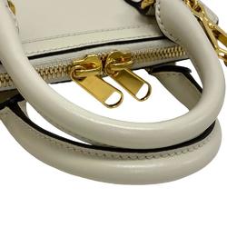 GUCCI 640716 Shoulder Bag Horsebit Handbag White Women's